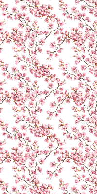 Rolgordijn voor het raam Roze lelie