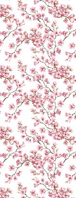 Rolgordijn voor het raam Roze lelie