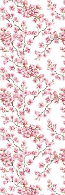 Rolgordijn voor het raam Roze lelie