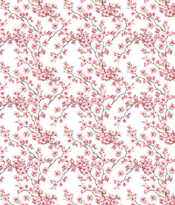 Rolgordijn voor het raam Roze lelie