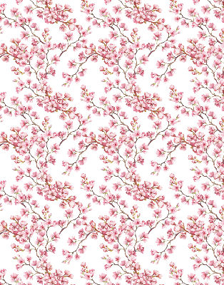 Rolgordijn voor het raam Roze lelie