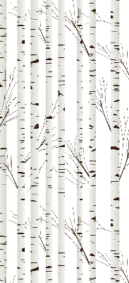 Rolgordijn voor het raam Berken