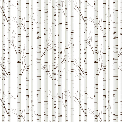 Rolgordijn voor het raam Berken