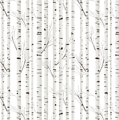 Rolgordijn voor het raam Berken