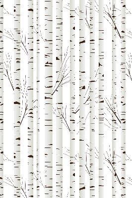 Rolgordijn voor het raam Berken