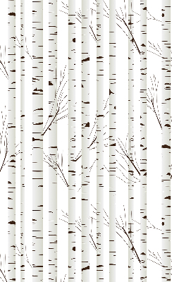 Rolgordijn voor het raam Berken