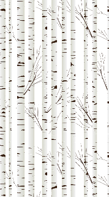 Rolgordijn voor het raam Berken