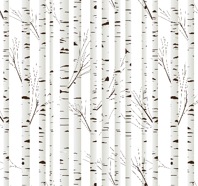 Rolgordijn voor het raam Berken