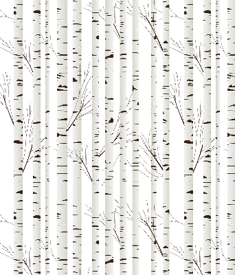 Rolgordijn voor het raam Berken