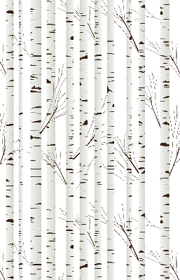 Rolgordijn voor het raam Berken