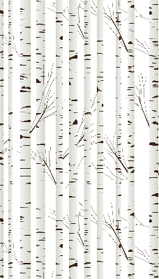 Rolgordijn voor het raam Berken