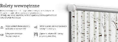 Rolgordijn voor het raam Berken