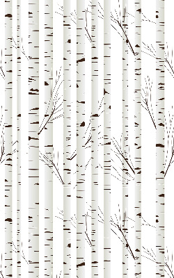 Rolgordijn voor het raam Berken