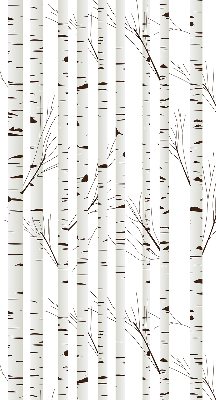 Rolgordijn voor het raam Berken