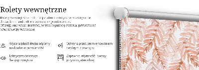 Rolgordijn verduisterend Roze bladeren