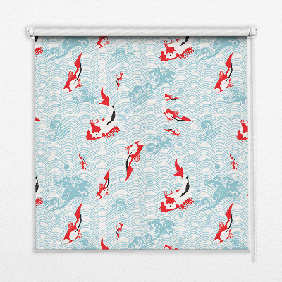 Rolgordijn voor het raam Vissen in het water