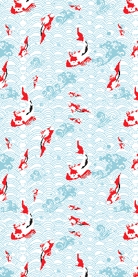 Rolgordijn voor het raam Vissen in het water