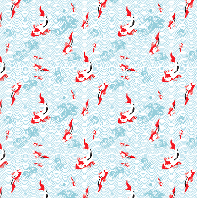 Rolgordijn voor het raam Vissen in het water