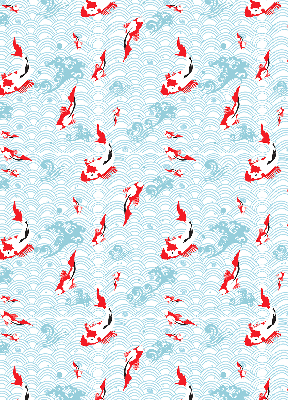 Rolgordijn voor het raam Vissen in het water