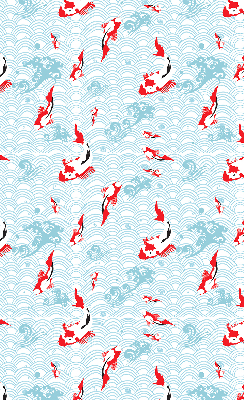 Rolgordijn voor het raam Vissen in het water