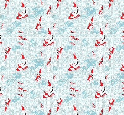 Rolgordijn voor het raam Vissen in het water