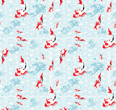 Rolgordijn voor het raam Vissen in het water