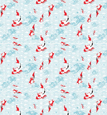 Rolgordijn voor het raam Vissen in het water