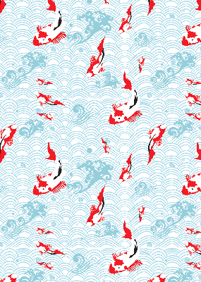 Rolgordijn voor het raam Vissen in het water