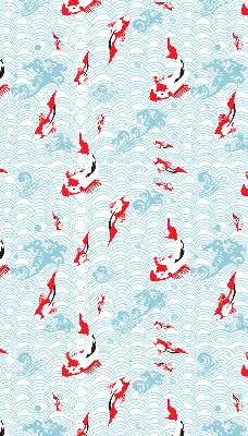 Rolgordijn voor het raam Vissen in het water