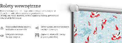 Rolgordijn voor het raam Vissen in het water