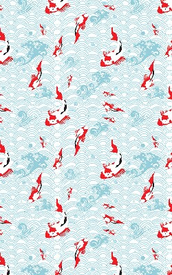 Rolgordijn voor het raam Vissen in het water