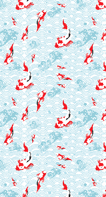 Rolgordijn voor het raam Vissen in het water