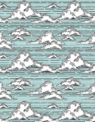 Rolgordijn verduisterend Wolken