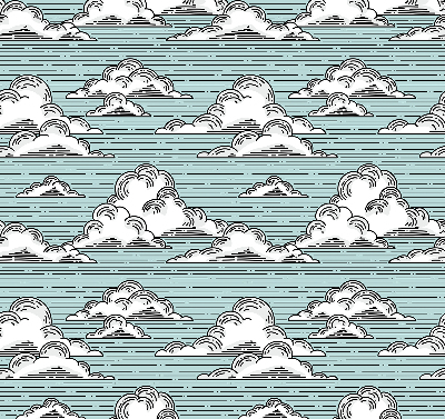 Rolgordijn verduisterend Wolken