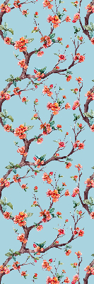 Rolgordijn voor het raam Bloemknoppen van bomen