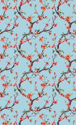 Rolgordijn voor het raam Bloemknoppen van bomen