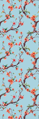 Rolgordijn voor het raam Bloemknoppen van bomen