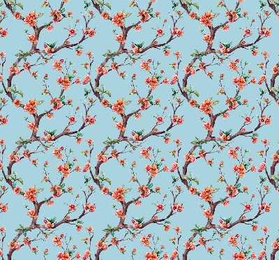 Rolgordijn voor het raam Bloemknoppen van bomen