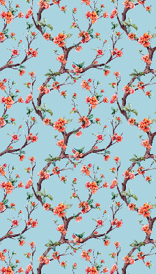 Rolgordijn voor het raam Bloemknoppen van bomen