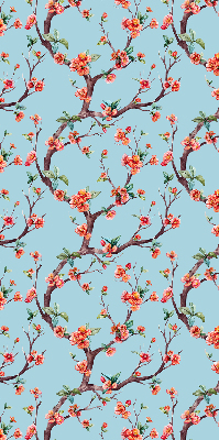 Rolgordijn voor het raam Bloemknoppen van bomen