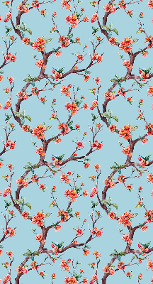 Rolgordijn voor het raam Bloemknoppen van bomen