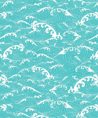 Rolgordijn verduisterend Golven