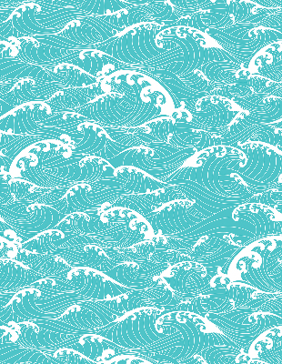 Rolgordijn verduisterend Golven