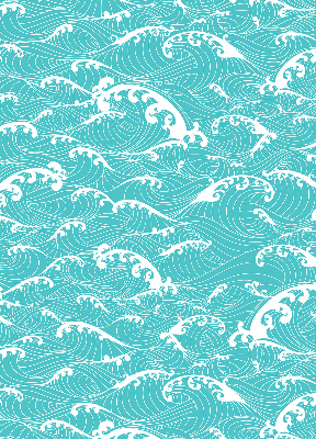 Rolgordijn verduisterend Golven