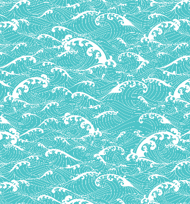 Rolgordijn verduisterend Golven