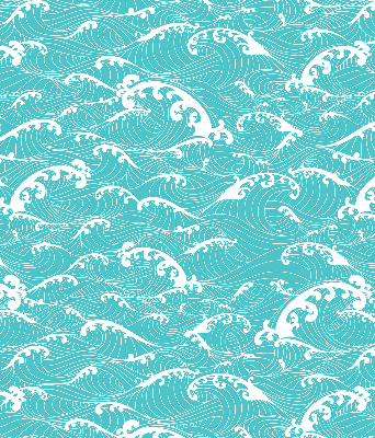 Rolgordijn verduisterend Golven