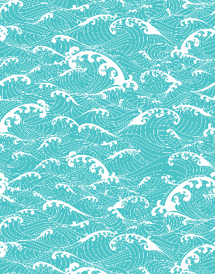 Rolgordijn verduisterend Golven