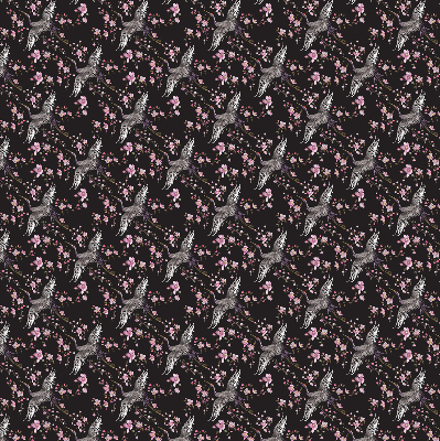 Rolgordijn voor het raam Reigers en bloemen