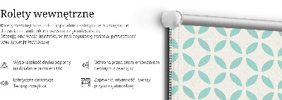 Rolgordijn voor het raam Beige patroon