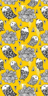 Rolgordijn voor het raam Vogels